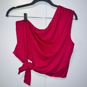 Women's Pink Sleeveless Top